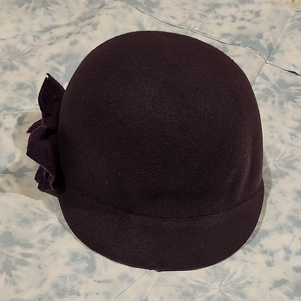 H&M Deep Purple Girls Cloche Hat 6-8Y
